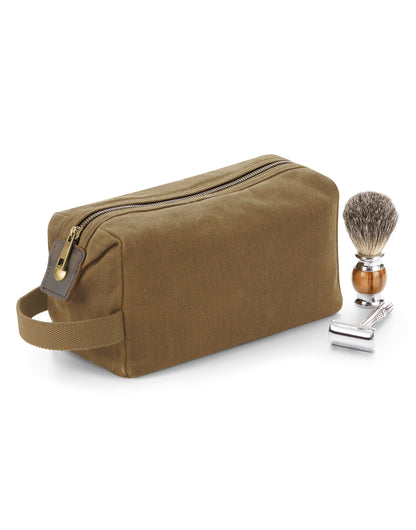 Quadra Heritage Waxed Canvas Wash Bag