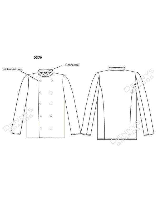 Budget Long Sleeve Chefs Jacket