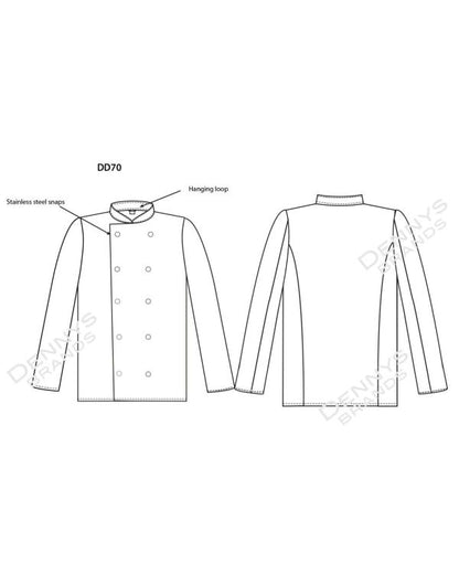 Budget Long Sleeve Chefs Jacket