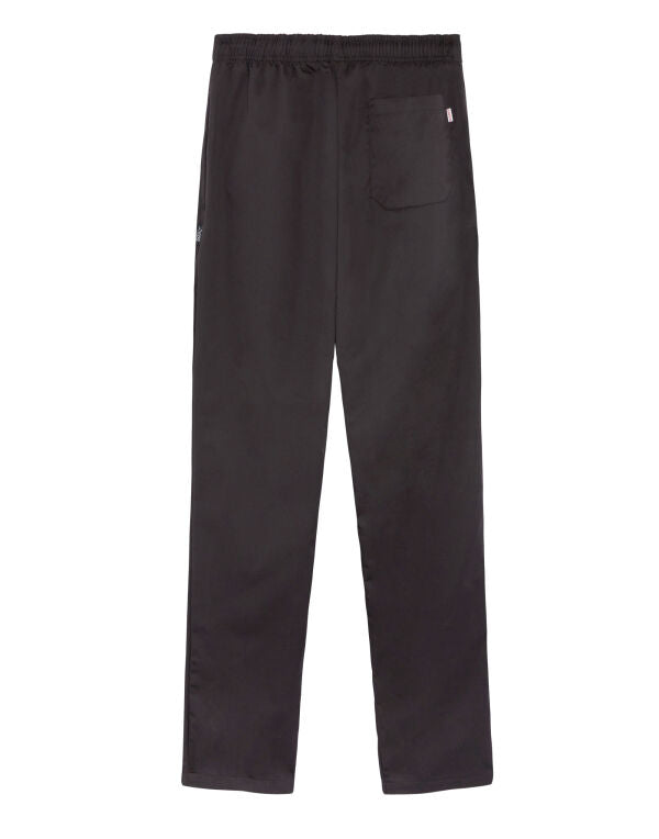 Unisex Elasticated Black Trouser