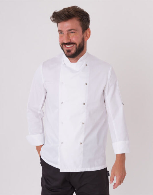 Long Sleeve Chef's Jacket - White