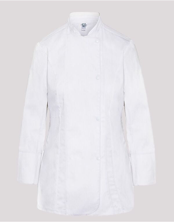 Ladies' Long Sleeve Fitted Chef's Jacket