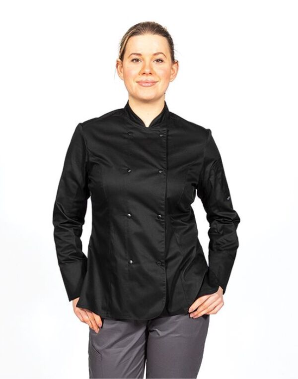 Ladies' Long Sleeve Fitted Chef's Jacket