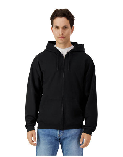 Softstyle Midweight Fleece Adult Full Zip Hooded Sweatshirt