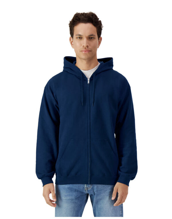 Softstyle Midweight Fleece Adult Full Zip Hooded Sweatshirt