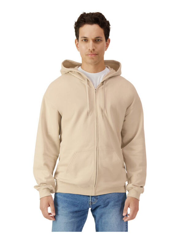 Softstyle Midweight Fleece Adult Full Zip Hooded Sweatshirt