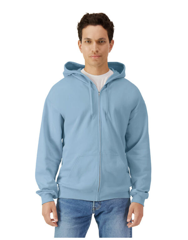 Softstyle Midweight Fleece Adult Full Zip Hooded Sweatshirt