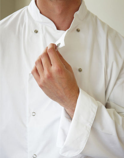 Long Sleeve Chef's Jacket - White