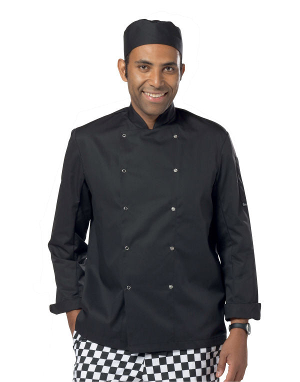 Long Sleeve Chef's Jacket - Black