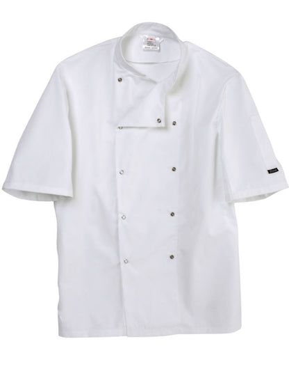 Short Sleeve Chef's Jacket - White