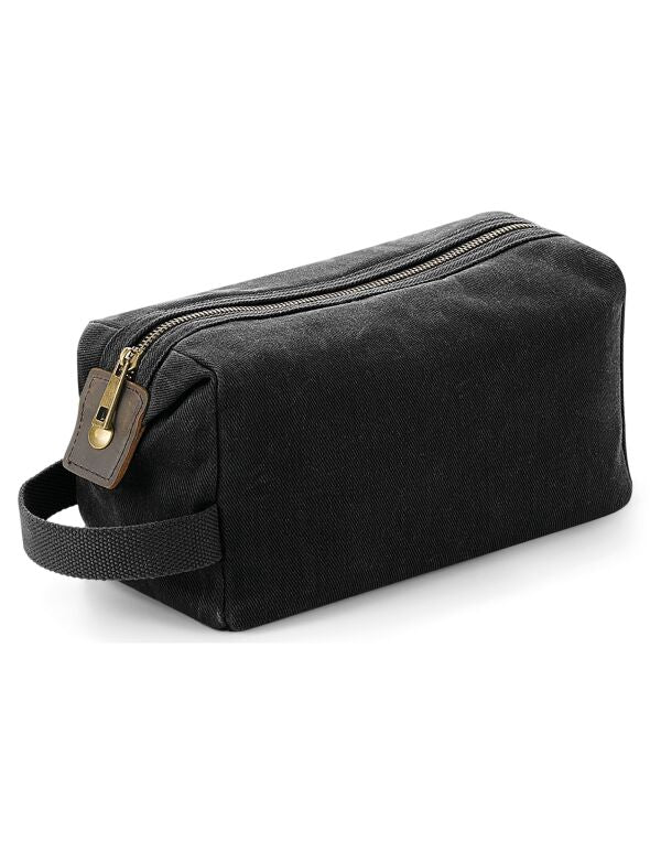 Heritage Waxed Canvas Wash Bag